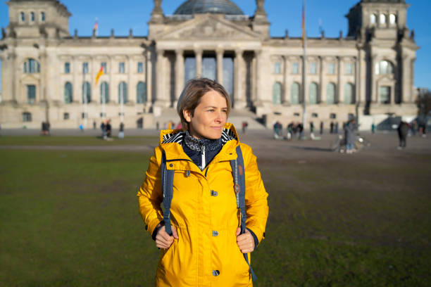 Tourist woman in Berlin