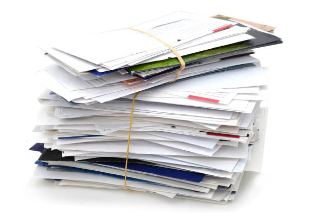 A pile of various mail letters