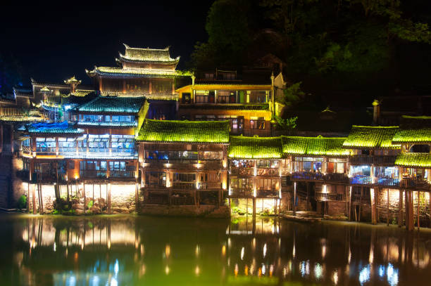 istock Fenghuang China night view architecture 1218255758