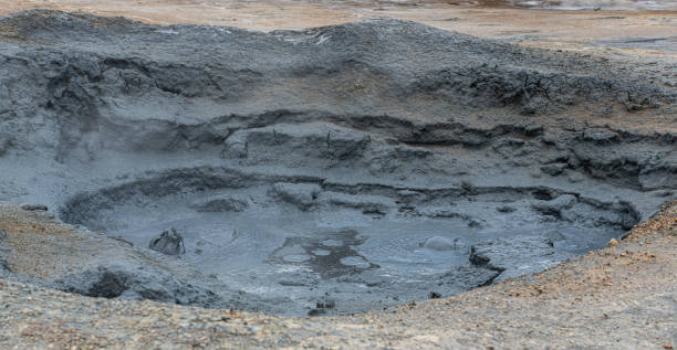 istock Mud Pots in the Hverir Geothermal Area, Iceland 1218255986