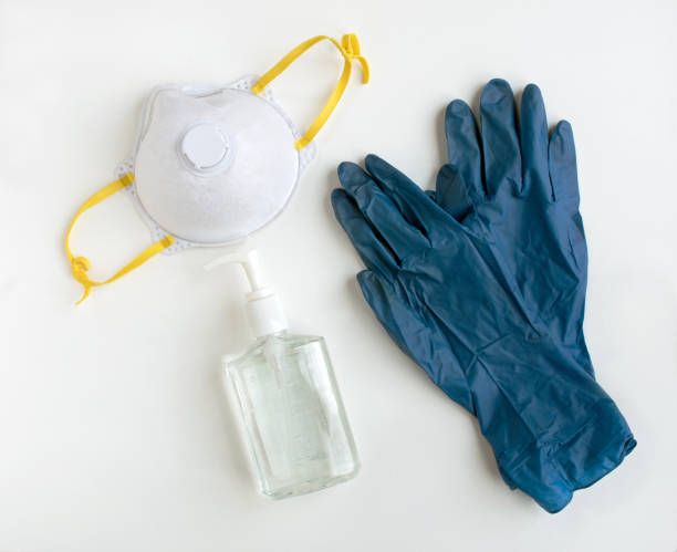 istock Personal Protective Equipment with NIOSH 95 Mask 1218260417