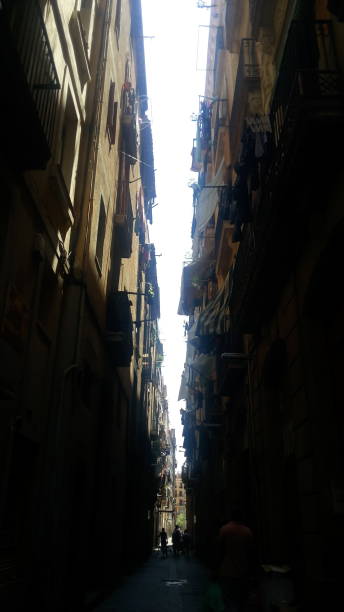 istock Narrow streets of Barcelona. 1218263177