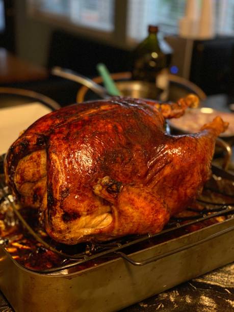 istock Roasted turkey from the oven 1218267211