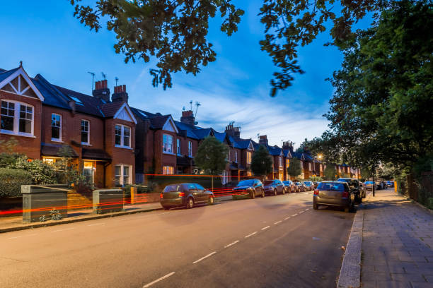 istock Evening in London suburb, UK 1218271339