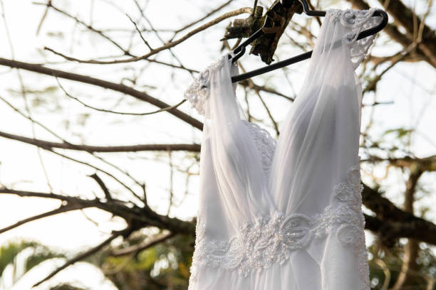 istock Wedding dress. Wedding concept. 1218280504
