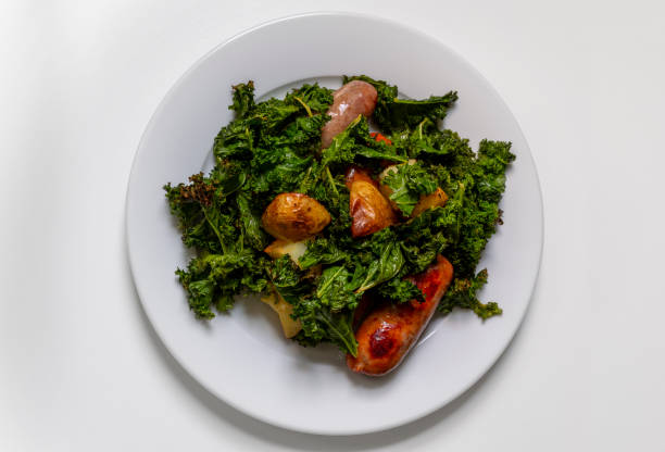 istock Sausage, Potato and Greens Sheet-Pan Dinner 1218281699