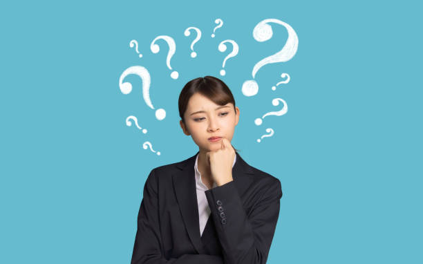 istock Thinking attractive young asian woman. 1218281886