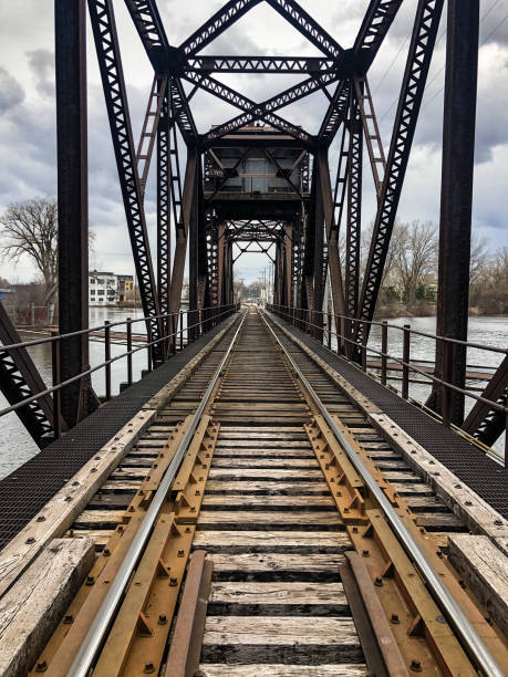 istock Metal railroad bridge 1218283322