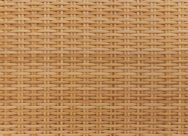 istock Sustainable natural woven rattan texture 1218283623