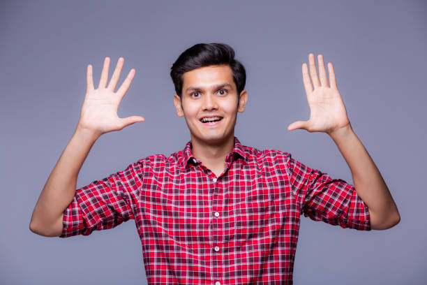istock Young boy faciel expression - stock images 1218286594