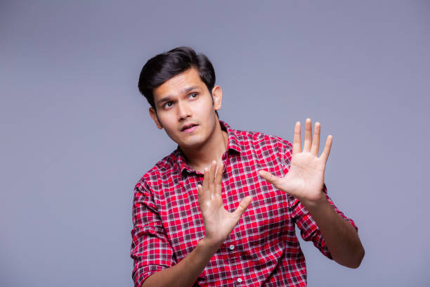 istock Young boy faciel expression - stock images 1218287665