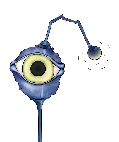 Cartoon Robot Eye Stock Illustration - Download Image Now - Abstract,  Beauty, Blue - iStock
