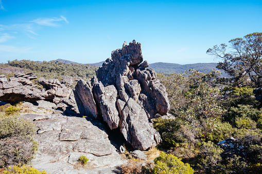 Views from near Pinnacle Lookout on the Wonderland hike loop in Victoria, Australia