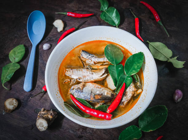 istock Tom Yum Canned Fish, Thai local food 1218298973