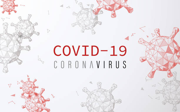 Abstract 3D of Coronavirus background. Close-up from microscope of virus. Virus Covid 19-NCP. Novel coronavirus. Low poly vector Abstract 3D of Coronavirus background. Close-up from microscope of virus. Virus Covid 19-NCP. Novel coronavirus. Low poly vector coronavirus virus stock illustrations