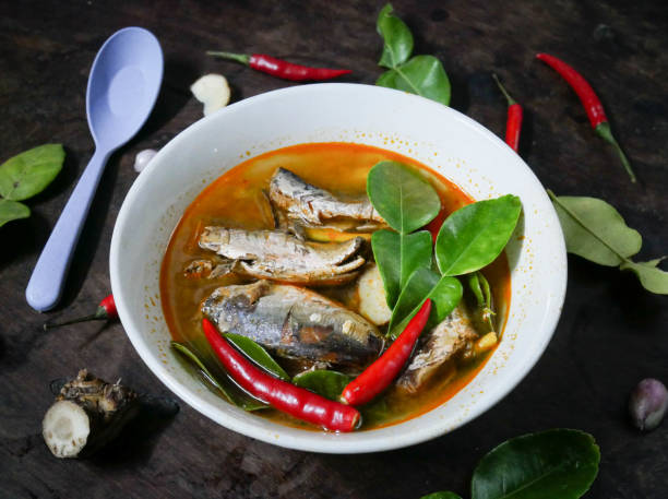 istock Tom Yum Canned Fish, Thai local food 1218302416