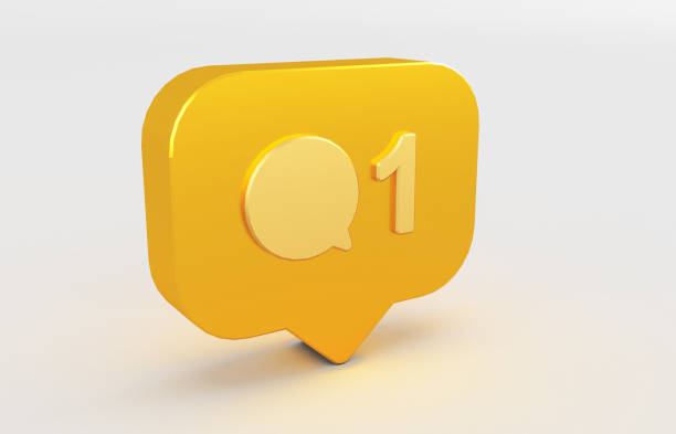 istock 3D rendering of Social media notification icon. 1218302441