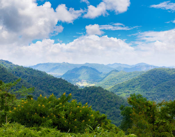 istock Landscape mountain viewpoint at Khao yai national park. 1218302736