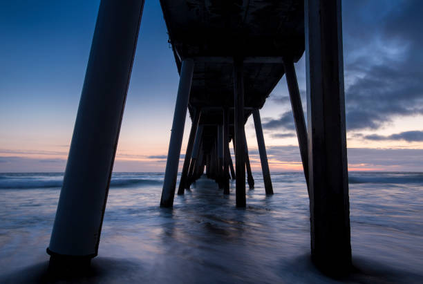 istock Sunset Waves in Hermosa Beach 1218303333