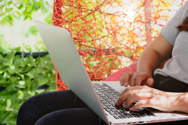 istock Asian woman work from home. 1218314092