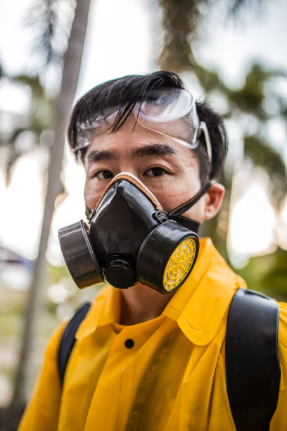 Portrait of a young black paintball team player