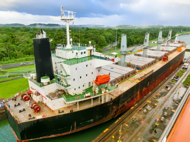 istock View of Panama Canal from cruise ship 1218317321