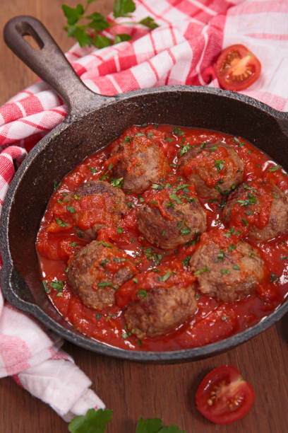 istock meatball with tomato sauce in casserole 1218322549