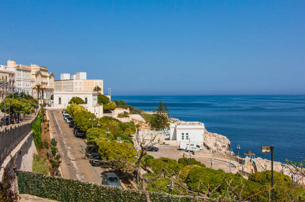 istock Empty seashore with resort in Puglia, South Italy 1218324726