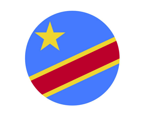 Democratic Republic of Congo flag vector illustration of Democratic Republic of Congo flag kinshasa stock illustrations