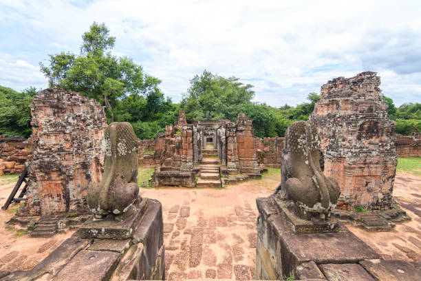 istock Amazing ruins of angkor wat complex, cambodia 1218330123