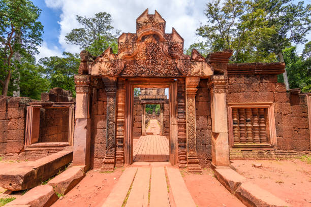 istock Amazing ruins of angkor wat complex, cambodia 1218330237