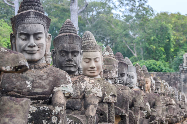 istock Amazing ruins of angkor wat complex, cambodia 1218331490