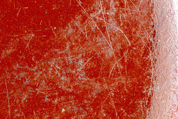 istock old steel metal painted with red paint 1218335635