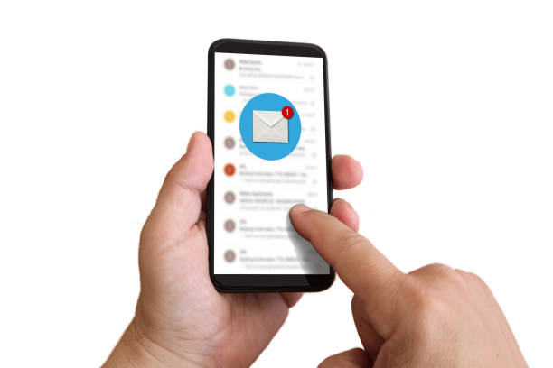 istock Email online message communication internet marketing mobile phone 1218335900