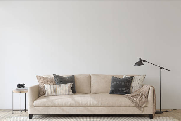 istock Modern living room interior. Interior mockup. 3d render. 1218337686