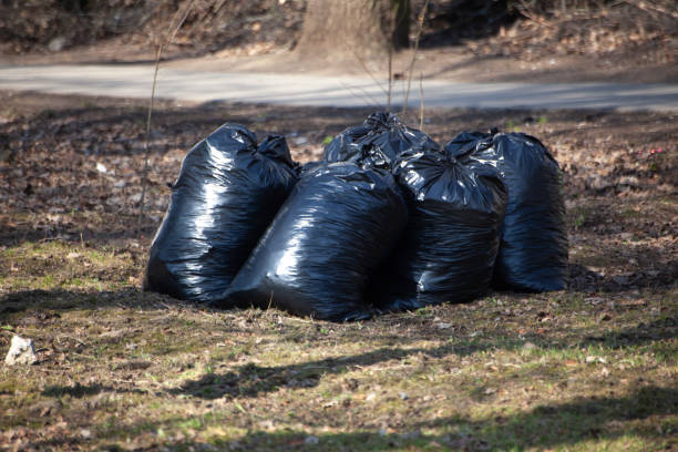 istock Garbage bags are on the lawn. 1218337715