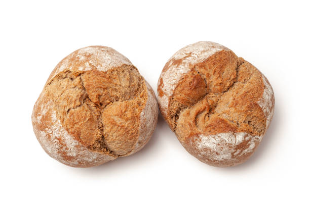 dwie świeże bułki chleba - polish bread zdjęcia i obrazy z banku zdjęć
