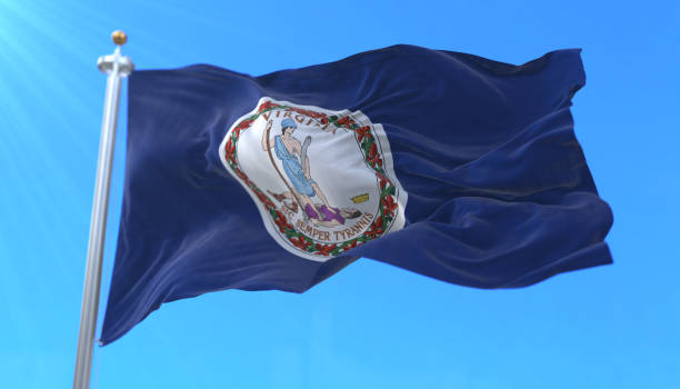 Flag of Virginia state, region of the United States Flag of Virginia state, region of the United States hampton virginia photos stock pictures, royalty-free photos & images
