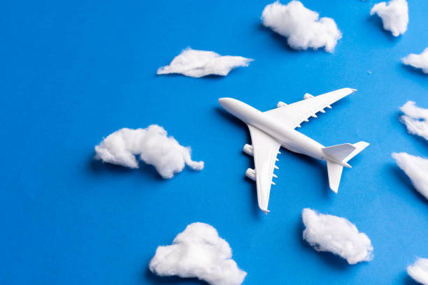 istock Airplane model for online ticket and tourism concept 1218345871