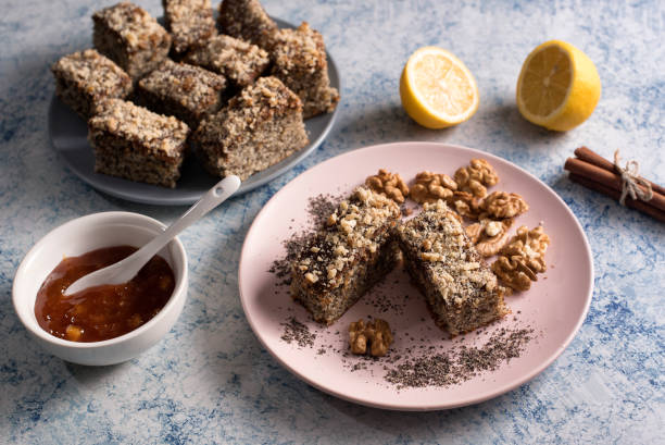 istock Homemade poppy seeds pie with with ingredients for baking 1218345959