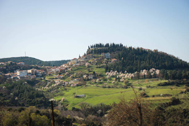 istock small hillside town in Greece 1218346757