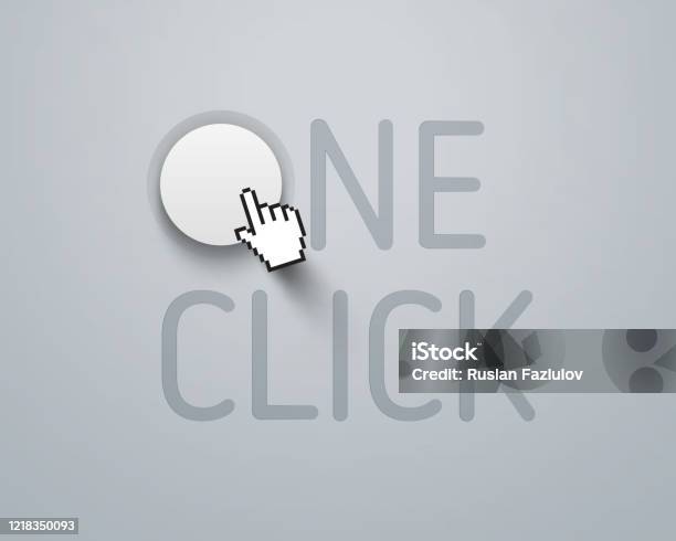 3d Rounded Indent Button Gui Realistic White 3d Rounded Button Isolated Objects On Background ...