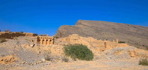 old tanuf town, sultanat oman - tanuf village stock-fotos und bilder