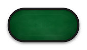 istock Poker table made of green cloth isolated on white background. 1218354508