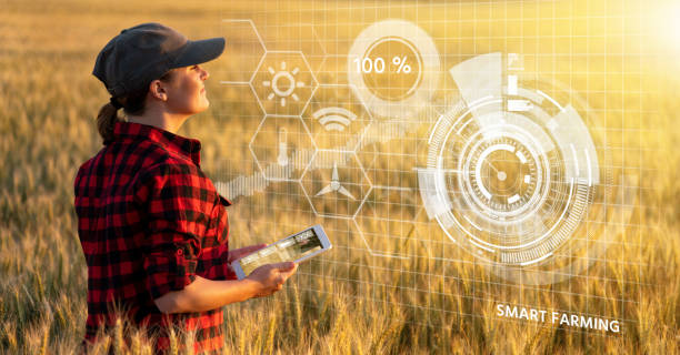 istock A woman farmer with digital tablet. 1218358735