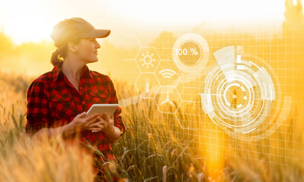 istock A woman farmer with digital tablet. 1218358765