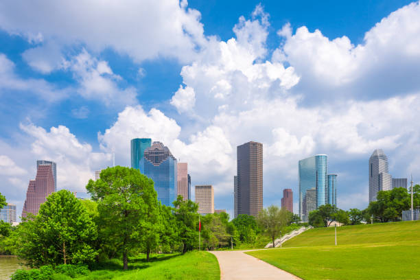 istock Houston, Texas, USA Park and Skyline 1218361680
