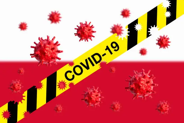 Photo of Concept Coronavirus COVID-19 engulfing Poland