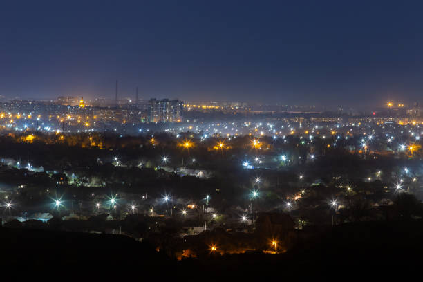 istock Night city landscape in Eastern Europe 1218365524