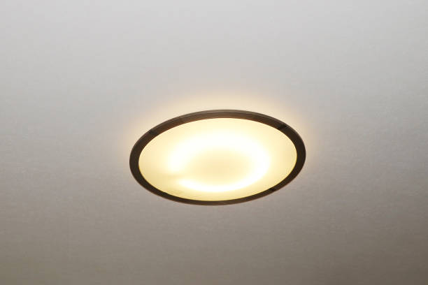 istock Light mounted on the ceiling in the room 1218367729